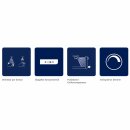 I-Glow LED Unterbauleuchte 50cm 7,5W Küchenleuchte 400lm Neutralweiß 4000K dimmbar 2-Sensoren berührungslos