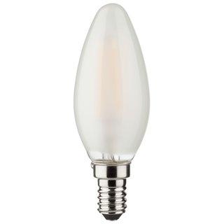 Müller-Licht LED Filament Leuchtmittel Kerze 2,2W = 23W E14 matt 220lm Ra>90 warmweiß 2700K Retro