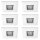 6 x Paulmann Premium Einbauleuchten Quadro Set schwenkbar Weiß eckig IP23 6 x 35W GU5,3 12V Halogen
