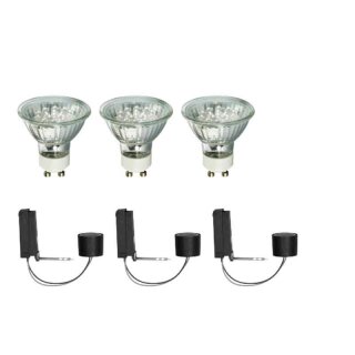 3 x Paulmann LED 2Easy Einbauleuchten Basis-Set 3 x 1W GU10 warmweiß 3000K