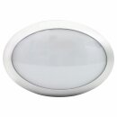 LED Außenleuchte IP66 oval 10W = 60W silber...