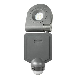 Ritos LED Spot Wandleuchte Strahler ProSpot 10W IP54 Bewegungsmelder dunkelgrau 6500K Tageslicht