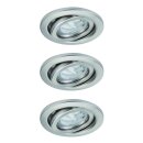 3 x Nice Price Einbauleuchten Set schwenkbar Eisen gebürstet 3 x 7W GU10 230V Energy Saver