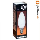 Paulmann Kerze Eiskristall klar 40W E14 Glühbirne Glühlampe 40 Watt 560.40