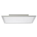 Brilliant Flat LED Deckenaufbau Panel 42x42cm Alu 45W 2550lm warmweiß 3000K Backlight easyDim per Lichtschalter dimmbar