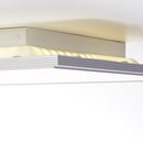 Brilliant Flat LED Deckenaufbau Panel 42x42cm Alu 45W 2550lm warmweiß 3000K Backlight easyDim per Lichtschalter dimmbar
