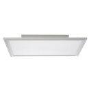 Brilliant Flat LED Deckenaufbau Panel 60x60cm Alu 64W 4300lm warmweiß 3000K Backlight easyDim per Lichtschalter dimmbar
