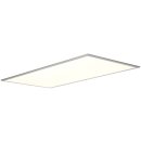 Brilliant Flat LED Deckenaufbau Panel 120x60cm Alu 96W 6650lm warmweiß 3000K Backlight easyDim per Lichtschalter dimmbar