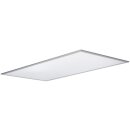 Brilliant Flat LED Deckenaufbau Panel 120x60cm Alu 96W 6650lm warmweiß 3000K Backlight easyDim per Lichtschalter dimmbar