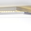 Brilliant Flat LED Deckenaufbau Panel 120x60cm Alu 96W 6650lm warmweiß 3000K Backlight easyDim per Lichtschalter dimmbar