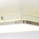 Brilliant Smooth LED Deckenaufbau Panel 60x30cm silber 45W 2300lm warmweiß 3000K Backlight easyDim per Lichtschalter dimmbar