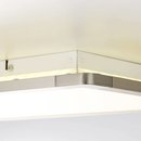Brilliant Smooth LED Deckenaufbau Panel 120x30cm silber 92W 4650lm warmweiß 3000K Backlight easyDim per Lichtschalter dimmbar