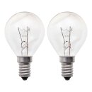 2 x Leuci Glühbirne Tropfen 60W E14 klar...