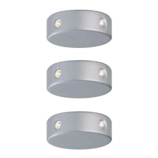 3 x Paulmann LED Aufbauleuchten Set Star Line Chrom matt 12 x 0,25W Neutralweiß 4000K