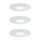 3 x Paulmann Premium Einbauleuchten Set Daz starr Weiß matt 3 x 5,5W warmweiß 2700K