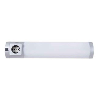 Hi Lite LED Unterbauleuchte OSLO Silber 44,9cm 5W Neutralweiß 4000K mit Schalter & Steckdose