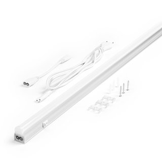 Hi Lite LED Lichtleiste Unterbauleuchte Wien Silber 89cm 12W 900lm Neutralweiß 4000K mit Schalter