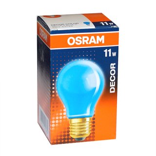 35 x Osram Glühbirne 11W BLAU E27 11 Watt Glühlampe Glühbirnen Glühlampen