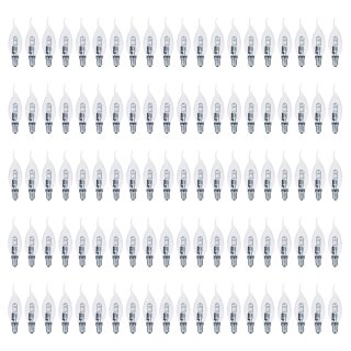 100 x Müller-Licht Eco Halogen Leuchtmittel Windstoß Kerze 28W = 37W E14 warmweiß 2900K dimmbar