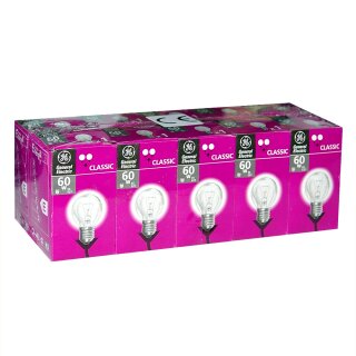 10 x GE Glühbirne Tropfen 60W E27 KLAR General Electric Glühlampe 60 Watt Glühbirnen Glühlampen