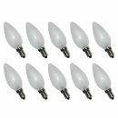 10 x Leuci Glühbirne Kerze 25W E14 MATT Glühlampe 25 Watt Glühbirnen Glühlampen Kerzen