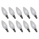 10 x Leuci Glühbirne Kerze 60W E14 matt...
