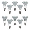 10 x Halogen Reflektor PAR16 40W E14 Alu warmweiß 40 Watt warmweiß dimmbar flood 35°