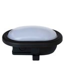 Voltolux LED Kellerleuchte Feuchtraumleuchte Universal Oval Schwarz IP65 5,5W Tageslichtweiß 6500K