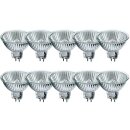 10 x Müller-Licht Halogen Reflektor MR16 10W GU5,3 12V warmweiß 2900K dimmbar 2000h flood 36°