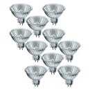 10 x Müller-Licht Halogen Reflektor MR16 10W GU5,3 12V warmweiß 2900K dimmbar 2000h flood 36°