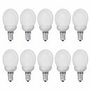 10 x Müller-Licht ESL Energiesparlampe Tropfen 7W = 34W E14 230V 350lm warmweiß 2700K 10000h