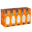 10 x GE Glühbirne Kerze 40W E27 MATT Glühlampe 40 Watt Glühbirnen Glühlampen