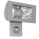 Steinel Profi Sensor Halogen Strahler HS 502 Silber IP44 500W R7s warmweiß schwenkbar