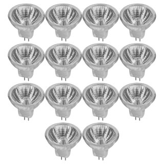 14 x Müller-Licht Halogen Reflektor Leuchtmittel 10W GU4 12V 75lm warmweiß 2900K dimmbar 2000h flood 30°