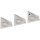 Müller-Licht LED Unterbauleuchten Trios Sensor 3er Silber 8W 400lm warmweiß 3000K
