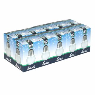 10 x Leuci Glühbirne Tropfen 60W E27 MATT Glühlampe 60 Watt Glühbirnen Glühlampen