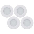 Müller-Licht LED Einbau- & Aufbauleuchte 4er Set Bacca weiß rund 7W RGB inkl. Fernbedienung