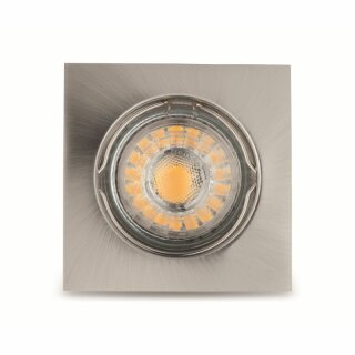 Müller-Licht LED Einbauleuchte schwenkbar Satin IP23 5W GU10 300lm warmweiß 3000K