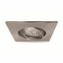 Müller-Licht LED Einbauleuchte schwenkbar Satin IP23 5W GU10 300lm warmweiß 3000K