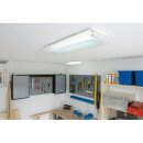 Starlicht Profi-Prisma Wand- & Deckenleuchte 127cm weiß 2x36W T8 Leuchtstoffröhre 4000K