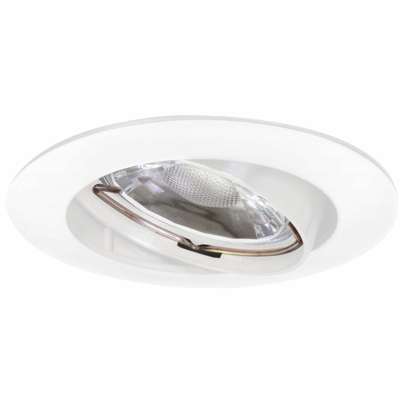 5 x Müller-Licht LED Einbauleuchten schwenkbar Satin IP23 5 x 3W GU10 warmweiß 
