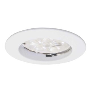 Müller-Licht LED Einbauleuchte rund Weiß IP23 7W GU10 400lm warmweiß 2700K dimmbar