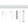 4 x Müller-Licht LED Lichtstäbe 40cm 15W 750lm warmweiß 3000K 60LEDs