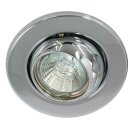 Rutec Einbauleuchte Kugel schwenkbar Chrom IP20 max. 50W...
