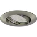 3 x Müller-Licht LED Einbauleuchten Downlight Satin IP23 3 x 7W GU10 400lm warmweiß 2700K Ra>90 dimmbar