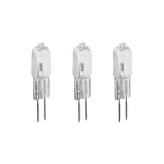 3 x Müller-Licht Halogen Stiftsockellampe 35W GY6,35 klar 520lm warmweiß 2900K dimmbar