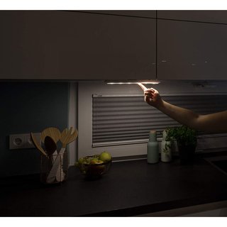 Müller-Licht LED Unterbauleuchte Nachtlicht Mobina Push 10cm Weiß 0,8W 50lm Neutralweiß 4000K Akku mit USB