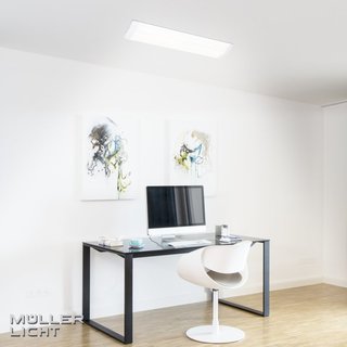 Müller-Licht LED Bürodeckenleuchte Softlux Stilo DIM 90cm Weiß 35W 3300lm Neutralweiß 4000K DIMMBAR