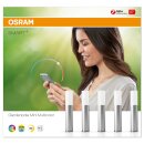 OSRAM Smart+ Multicolor Basis mit 5 Mini-Garden-Poles LED-Lichterkette Gartenlichter Philips Hue Bridge, Echo Plus, Alexa kompatibel