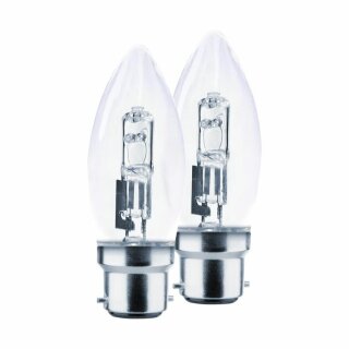 100 x Müller-Licht Halogen Leuchtmittel Kerze 30W ~ 40W B22d 230V 405lm warmweiß 2900K 2000h dimmbar